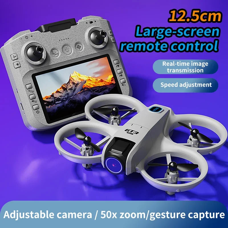GT3 MAX Drone 8K HD 4.3" Télécommande Mode sans tête Hélicoptère 360° Flip Quadcopter Jouets Mini Drone Fors Jouet pour enfant Cadeaux