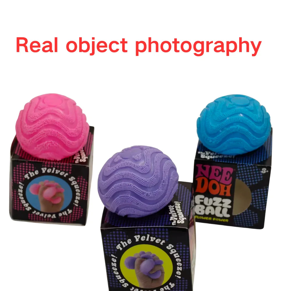 Fuzz Balle Squishy Stress Relief Ball Maltose Texture Sensoriel Fidget Toy Cute Easter Basket Stuffers Aesthetic Desk Decor