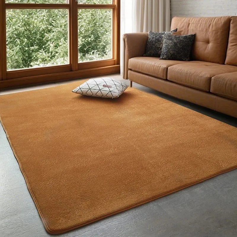 VIKAMA Tapis de velours corail moderne, doux et antidérapant Salon, chambre à coucher, grand espace, jeux pour enfants, tapis de sol pour la décoration intérieure