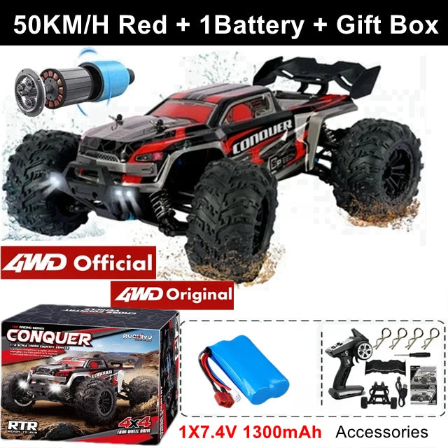4X4 Éléctrique télécommandé Haute performance - Grande vitesse - Solide aux gros choc - Jouet