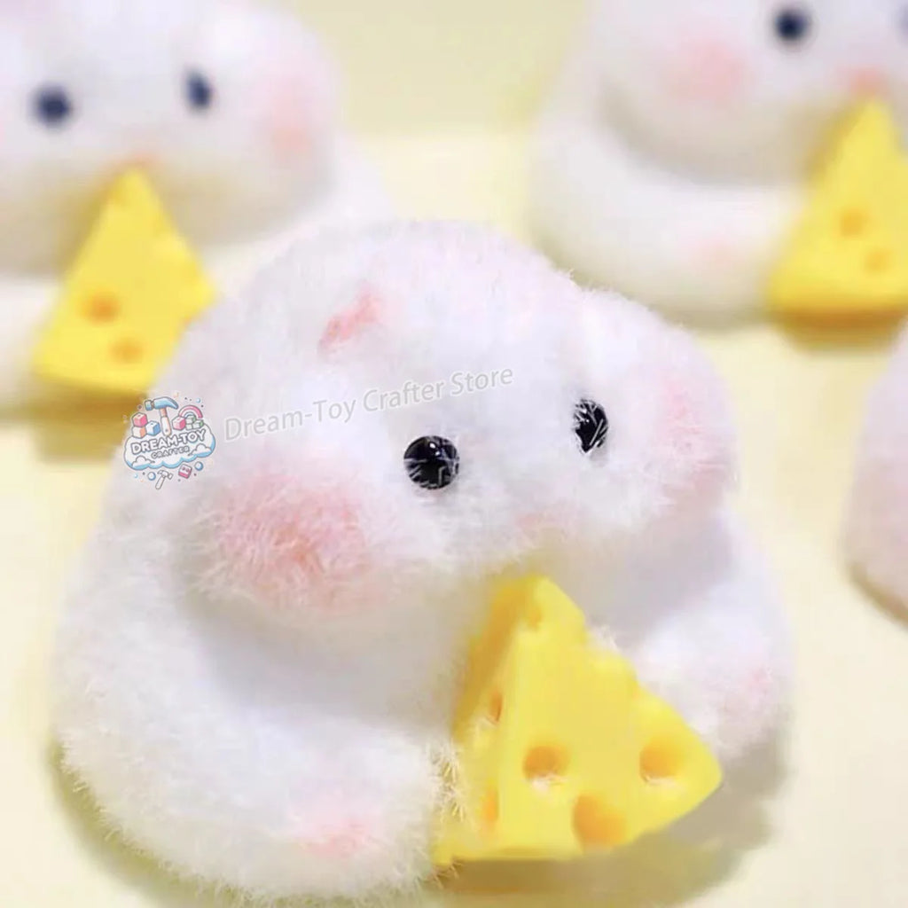 Jouet Squeeze Hamster en peluche mignon et pelucheux fait main, table squishy, anti-stress, fidget, soulagement du stress, décompression