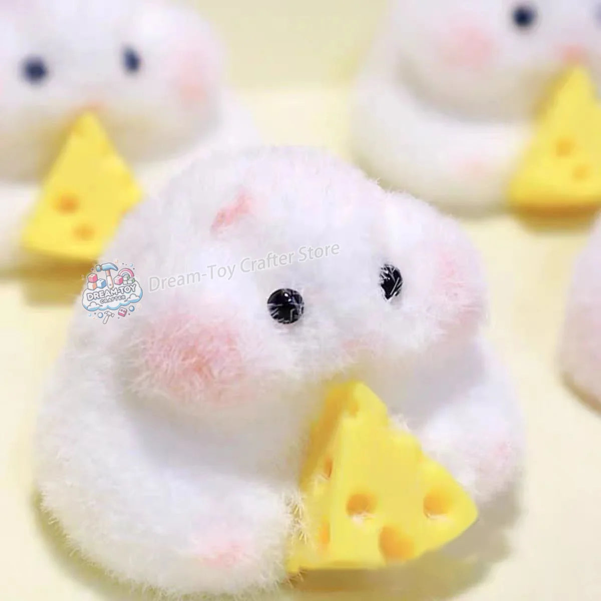 Jouet Squeeze Hamster en peluche mignon et pelucheux fait main, table squishy, anti-stress, fidget, soulagement du stress, décompression