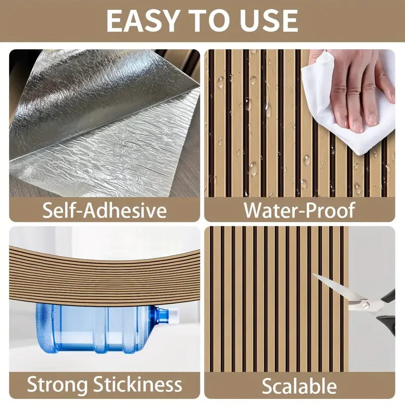 Papier peint épais brun en forme de grille, motif plaid, imperméable et résistant à l’humidité, idéal pour les murs, les plafonds, la décoration intérieure
