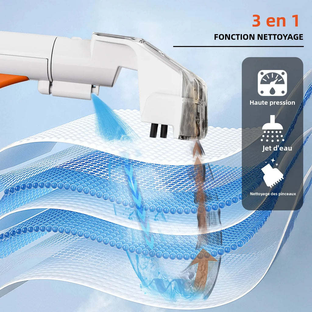 OMESER aspirateur Cleaner 600W 15KPa Nettoyant à moquette portable pour machine de nettoyage intégrée du rembourrage par aspiration et pulvérisation de rideaux sur canapé