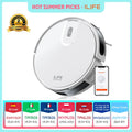Aspirateur robot ILIFE V20, aspiration 5000Pa, navigation intelligente LiDAR SOF, contrôle d’application, nettoyage personnalisable, recharge automatique