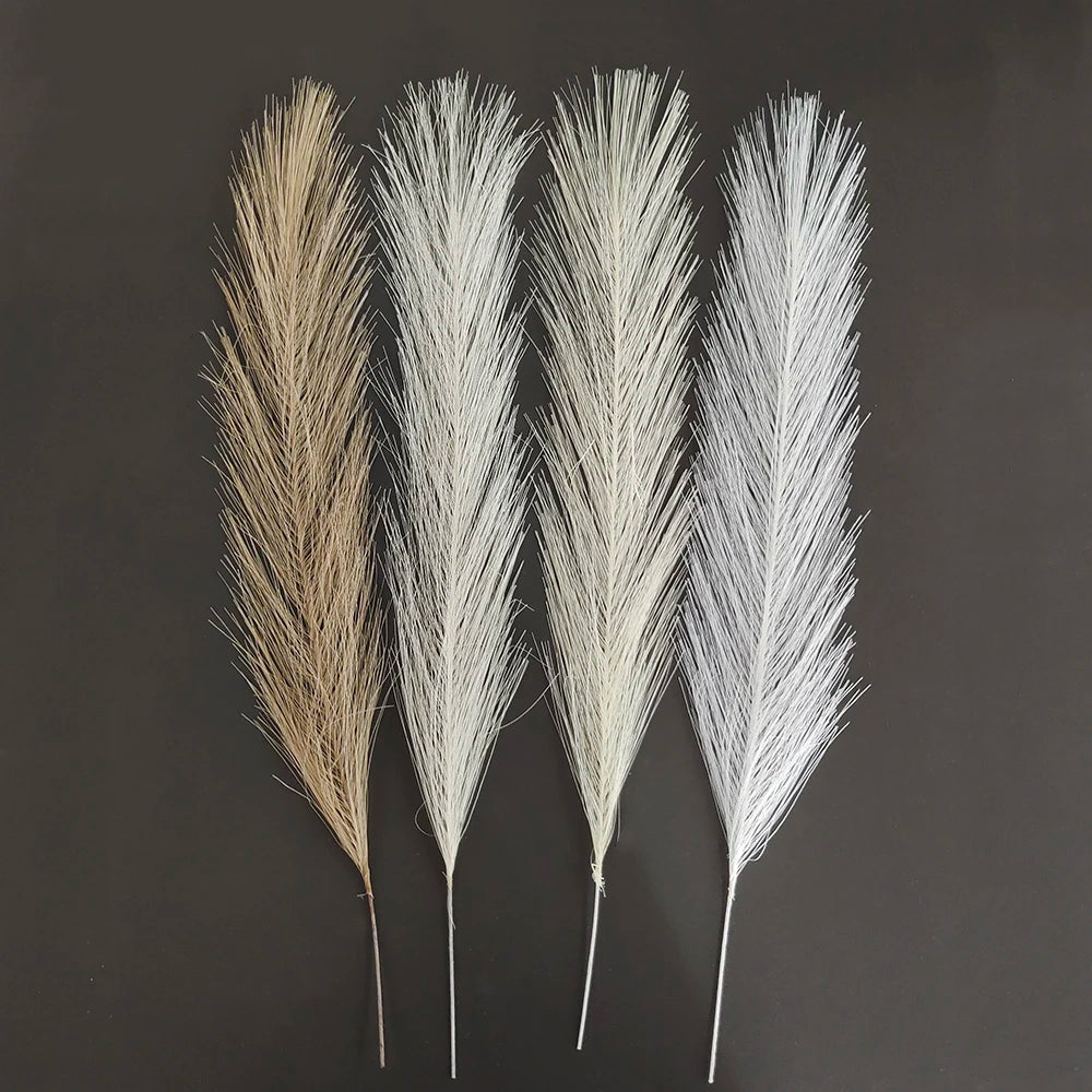 10 pièces Pampas artificiels, herbe moelleuse, roseau, fausse plante pour l’anniversaire, mariage, fête à la maison, décoration de vase, bouquets de fleurs, bricolage