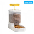 4L Set d’alimentation et d’abreuvoir automatiques pour chats de grande capacité | Distributeur de nourriture pour animaux de compagnie par gravité pour chats et chiens | Sans BPA et sans danger électrique