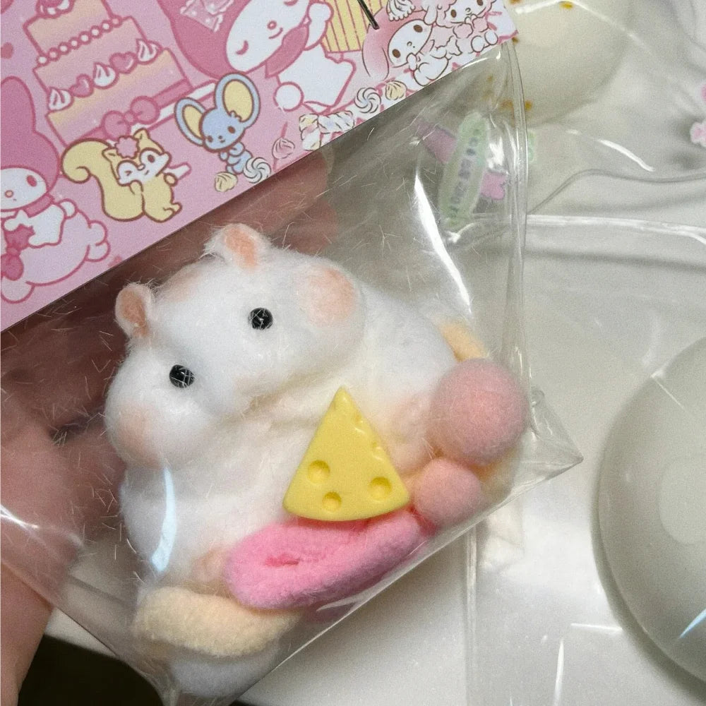 Taba Squishy Toy Mushy Silicone Mochi Toy Fuzzy Cute Hamster NOUVEAU Fidget Toy Soulagement du stress Détente Cadeau