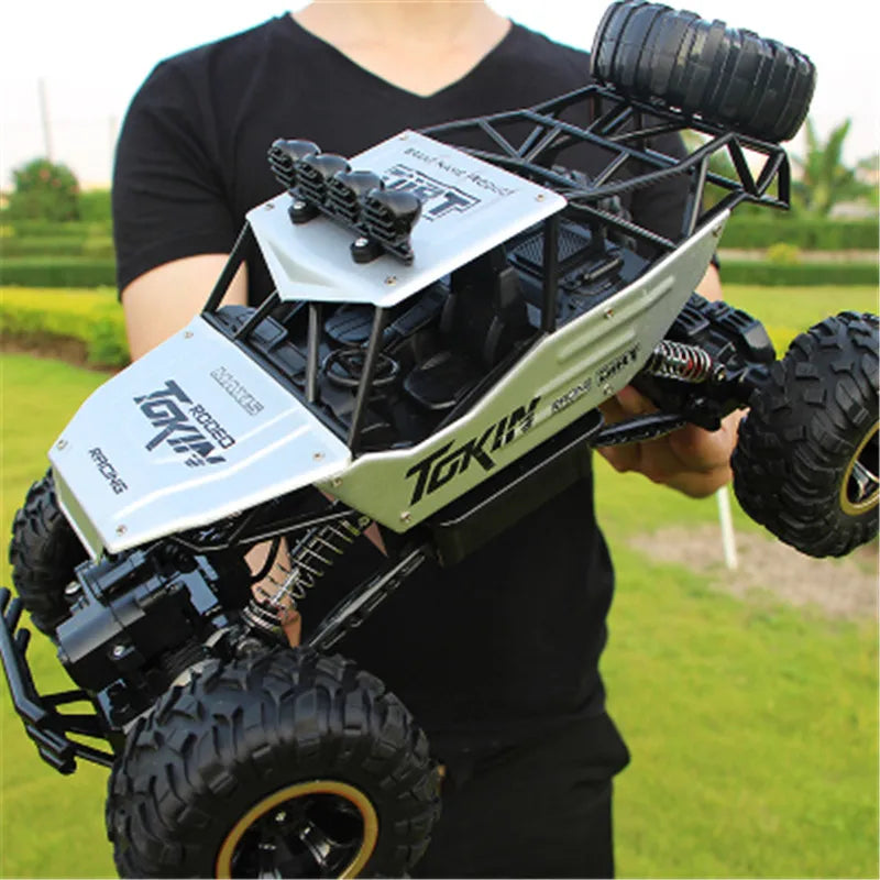 4WD RC Voiture avec lumières LED 2.4G Radio Télécommande Voitures Buggy Tout-terrain Contrôle Camions Garçons Jouets pour enfants