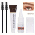 2 en 1 kit de teinture des cils et des sourcils, outil de maquillage de beauté professionnel pour la coloration des sourcils et des cils, adapté au quotidien