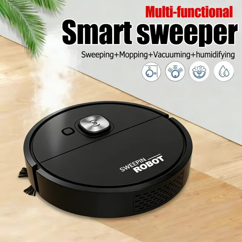 Mini aspirateur robot aspirateur 3-en-1 Balayage intelligent de la poussière de ménage par le robot balayeur pour tapis de sol à domicile