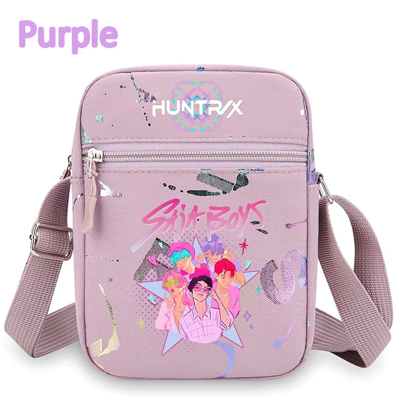 Le portefeuille Kpop, la ceinture K Pop Warriors, la pochette, le sac à bandoulière, le daypack, le sac à bonbons, les épaules, les chasseurs de monstres, le groupe de filles