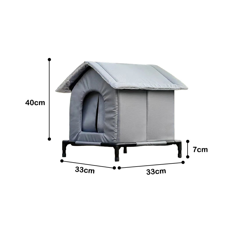 Maison extérieure imperméable pour animaux de compagnie, nid de chat épaissi, quatre saisons, maison universelle pour animaux de compagnie, pliable, lavable, pour petits animaux de compagnie