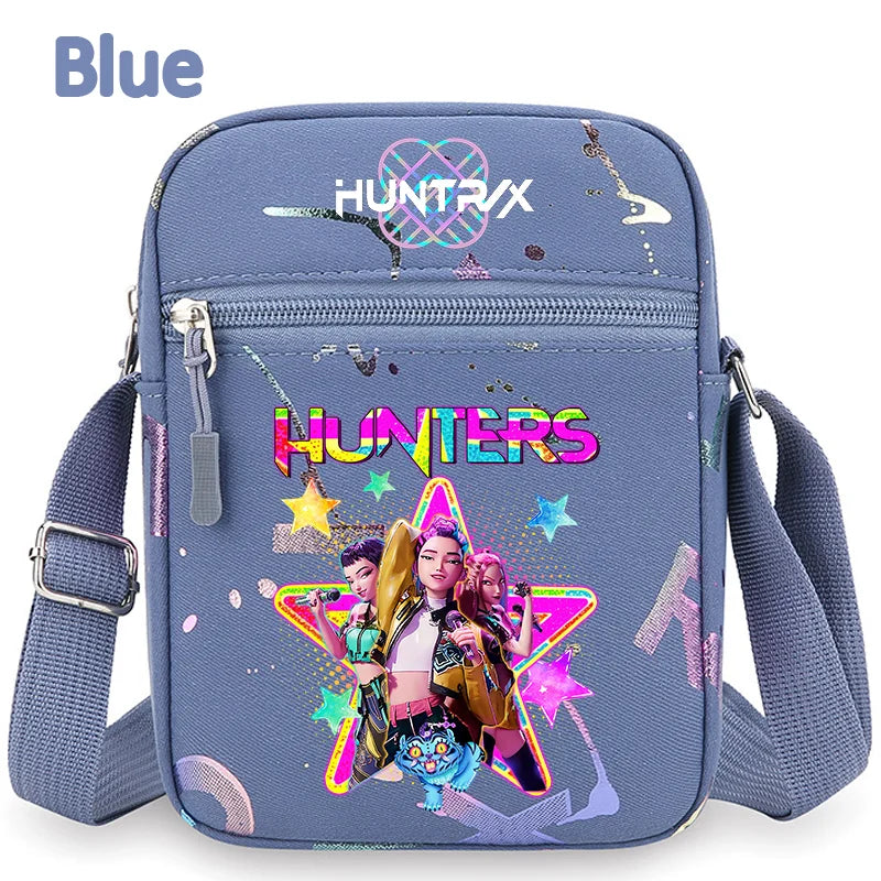 Le portefeuille Kpop, la ceinture K Pop Warriors, la pochette, le sac à bandoulière, le daypack, le sac à bonbons, les épaules, les chasseurs de monstres, le groupe de filles