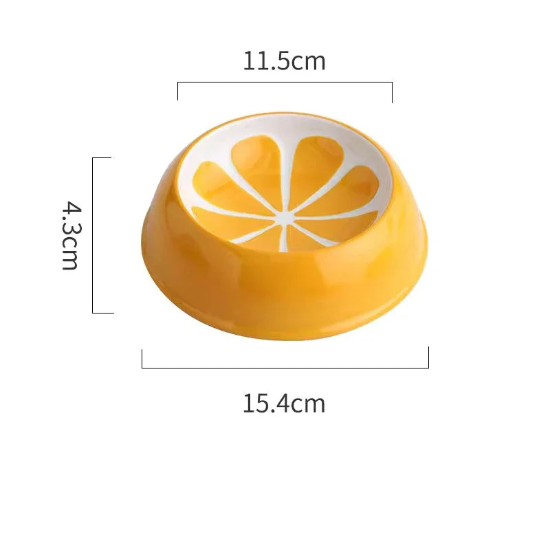 COLLECTION ETE 4 designs mignons, bol en céramique pour animaux, bol à melon d’eau, forme fraise, bol pour chat, petit chien, bol coloré pour fournisseurs d’eau, bol pour chat