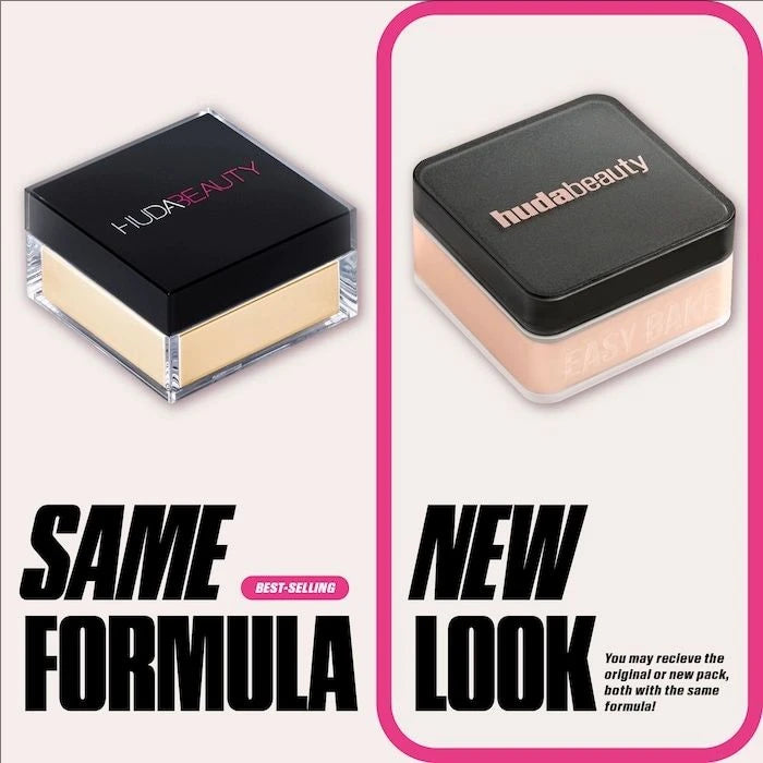 Huda Beauty, poudre délicate à prendre en charge, longue tenue, sans perte de maquillage, contrôle de l’huile, blocage de l’humidité, création d’un maquillage à base zéro pore