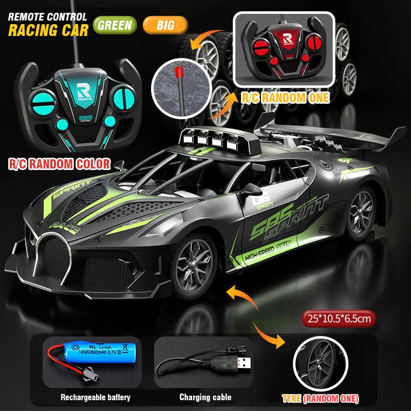 Voiture RC 4Ch à grande vitesse, télécommande, drift, voiture de course, voiture électrique, voiture de sport, véhicule jouet, modèle, jouets pour garçons, enfants, cadeau d’anniversaire