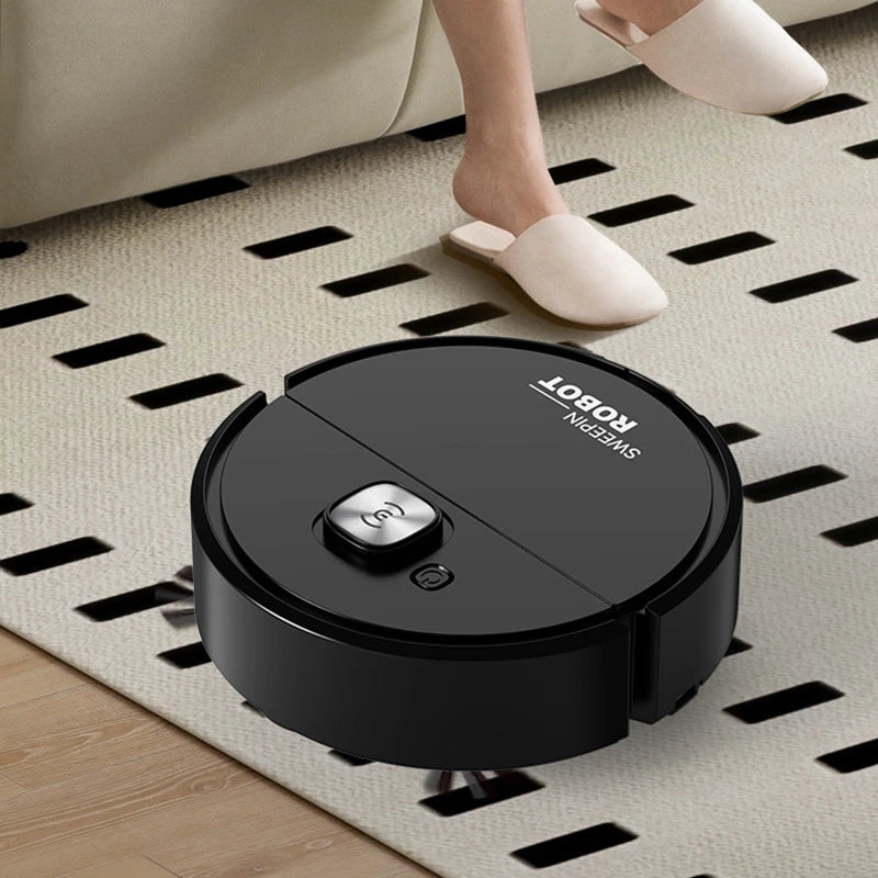Mini aspirateur robot aspirateur 3-en-1 Balayage intelligent de la poussière de ménage par le robot balayeur pour tapis de sol à domicile