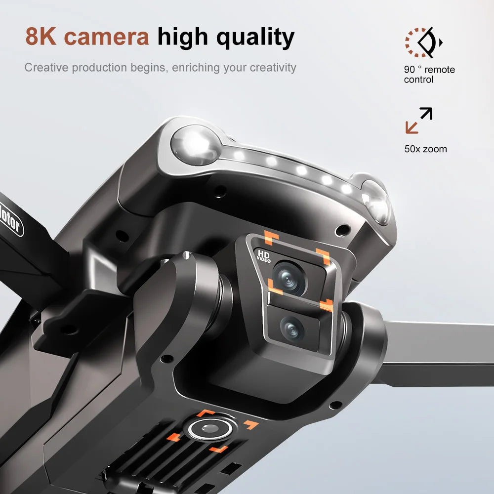 Lenovo V198Max GPS Drone 4K Professionnel 8K HD Deux caméras Moteur sans balais 5G WIFI FPV RC Quadcopter Hélicoptère avec jouet d’écran