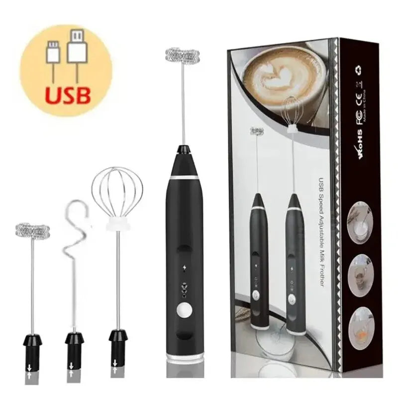 Mousseurs à lait électriques portables mélangeur à main USB Mini cafetière fouet mélangeur Cappuccino crème batteur à oeufs mélangeur alimentaire