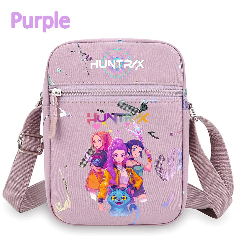 Le portefeuille Kpop, la ceinture K Pop Warriors, la pochette, le sac à bandoulière, le daypack, le sac à bonbons, les épaules, les chasseurs de monstres, le groupe de filles