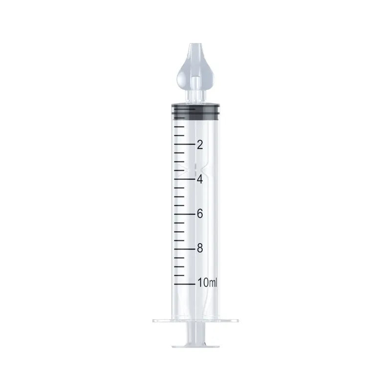 Nettoyant nasal pour bébé 2Pcs Nasal Washer Needle Tube Washer 10ML Aspirateur nasal pour nourrissons Nettoyant seringue Lavage Outils de soins pour bébés