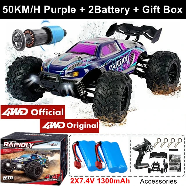 4X4 Éléctrique télécommandé Haute performance - Grande vitesse - Solide aux gros choc - Jouet