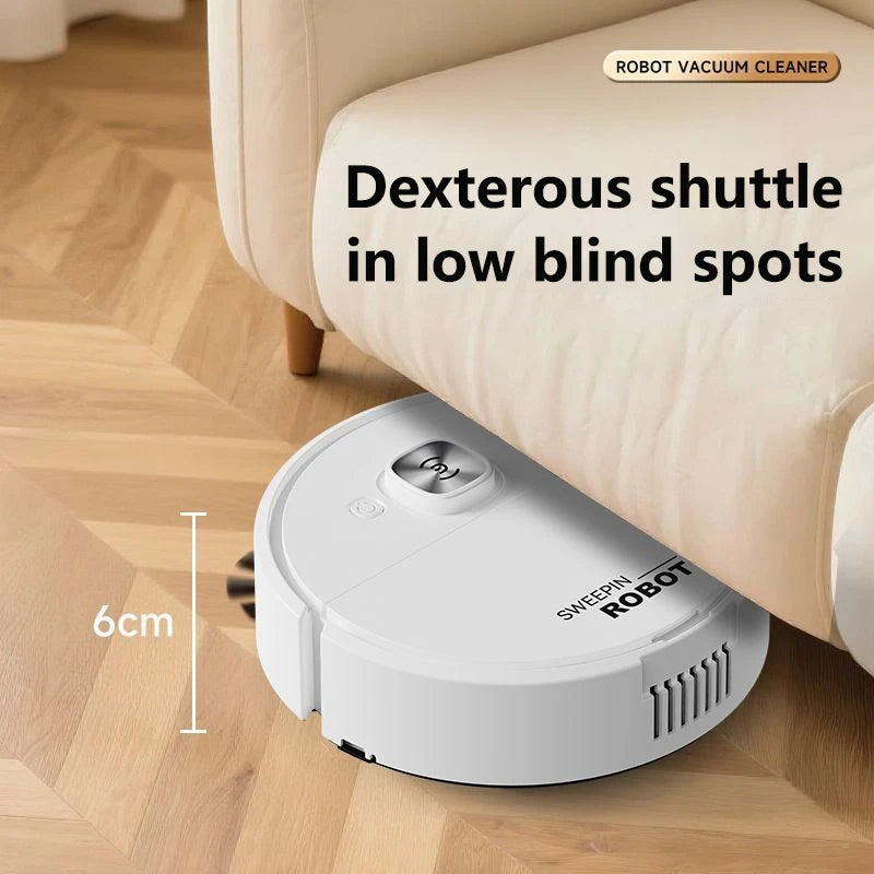 Mini aspirateur robot aspirateur 3-en-1 Balayage intelligent de la poussière de ménage par le robot balayeur pour tapis de sol à domicile