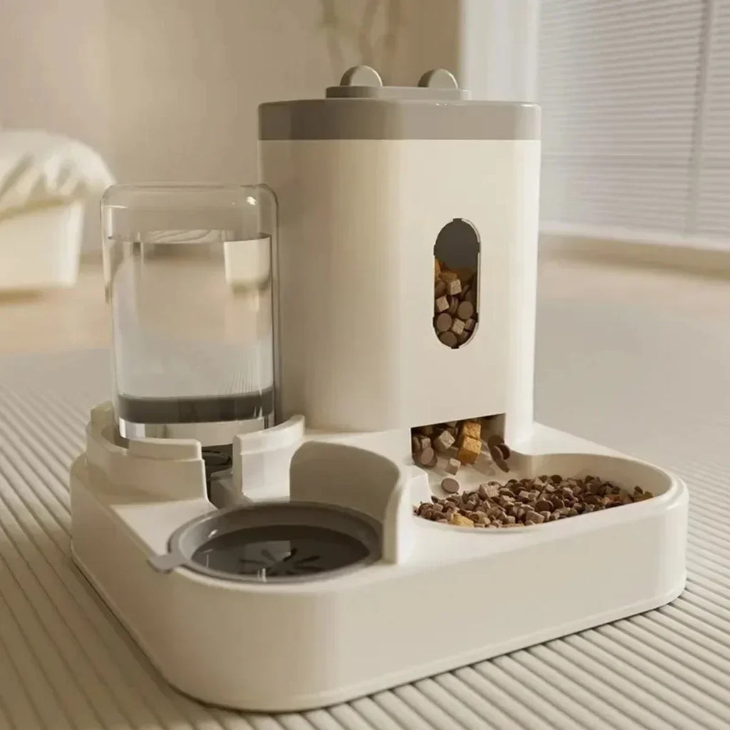 Distributeur automatique de nourriture pour chien, chat, bol avec fontaine d’eau, grande capacité, distributeur de nourriture pour animaux de compagnie, récipient pour chiots, accessoires pour animaux de compagnie