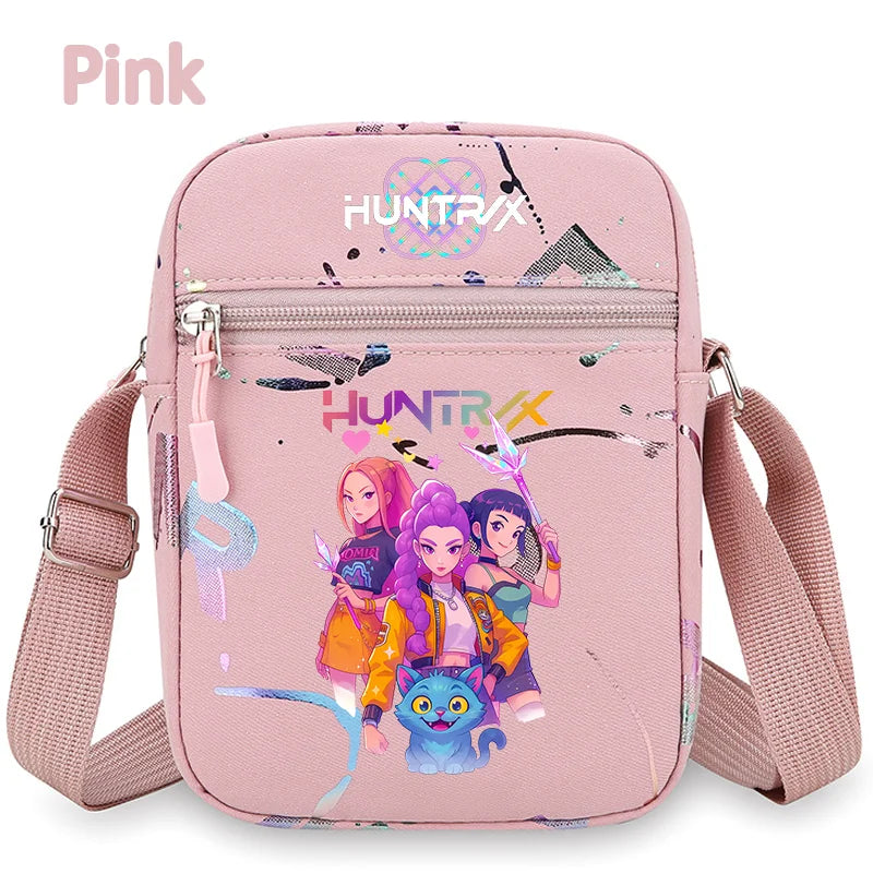 Le portefeuille Kpop, la ceinture K Pop Warriors, la pochette, le sac à bandoulière, le daypack, le sac à bonbons, les épaules, les chasseurs de monstres, le groupe de filles