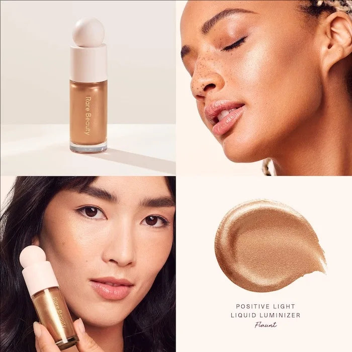 Rare Beauty Powder Blush Highlight Stick Highlighter Mirror Long-Lasting Glowing Face Makeup Set for Natural Radiant Finish