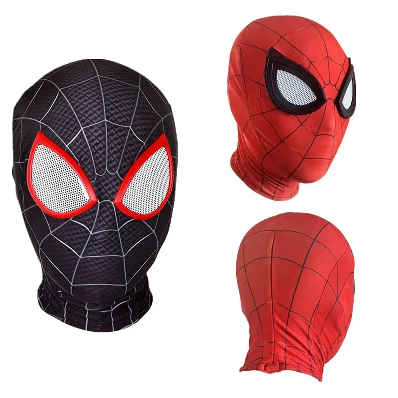 Film Super-héros Masque SPIDERMAN Cosplay Coiffe Accessoires Objectif Casque Masque Habille-toi Cosplay d’Halloween Adulte Enfants Cadeau