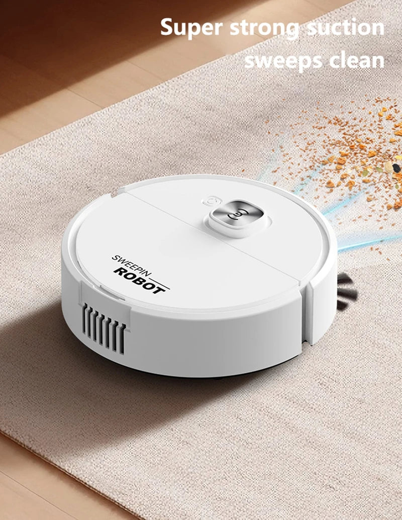 Mini aspirateur robot aspirateur 3-en-1 Balayage intelligent de la poussière de ménage par le robot balayeur pour tapis de sol à domicile