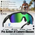 Lunettes 800W Caméra HD Anti-shake Vélo Prise de vue Artifact Lunettes coupe-vent