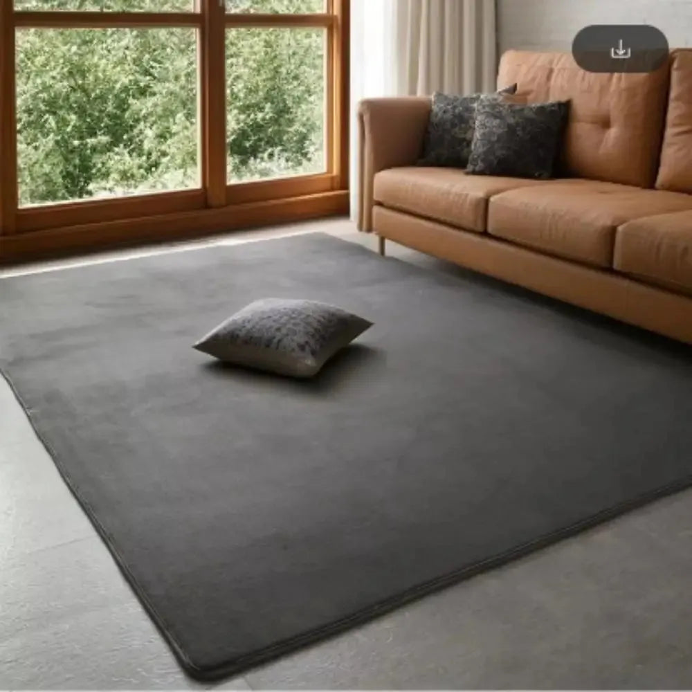 VIKAMA Tapis de velours corail moderne, doux et antidérapant Salon, chambre à coucher, grand espace, jeux pour enfants, tapis de sol pour la décoration intérieure