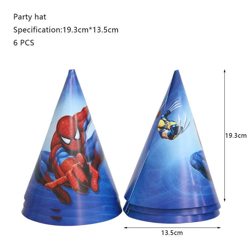 Décoration de fête d’anniversaire SpiderMan, ballons en latex et aluminium, vaisselle jetable pour enfant, fournitures d’événement, bannière en arrière-plan