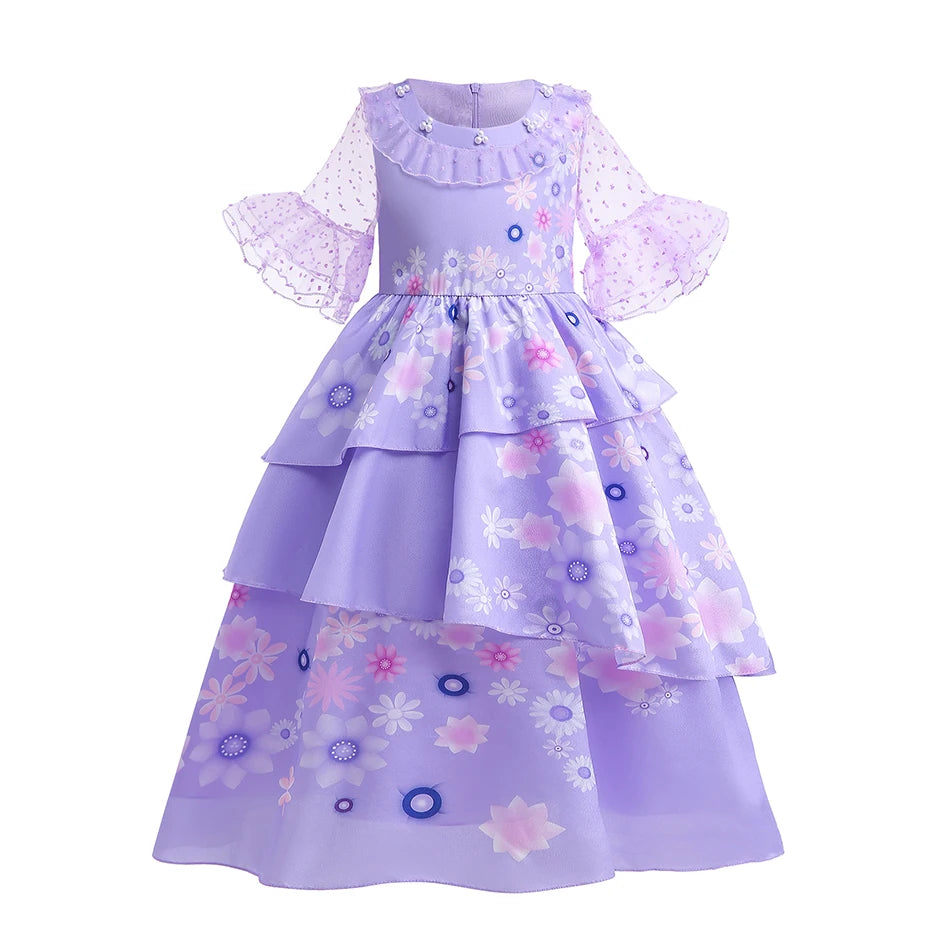 2026 Enfants Princesse Costume Filles Elsa Anna Robe Carnaval Cosplay Blanche Neige Aurora Moana Raiponce Sirène Belle Fête Tenues