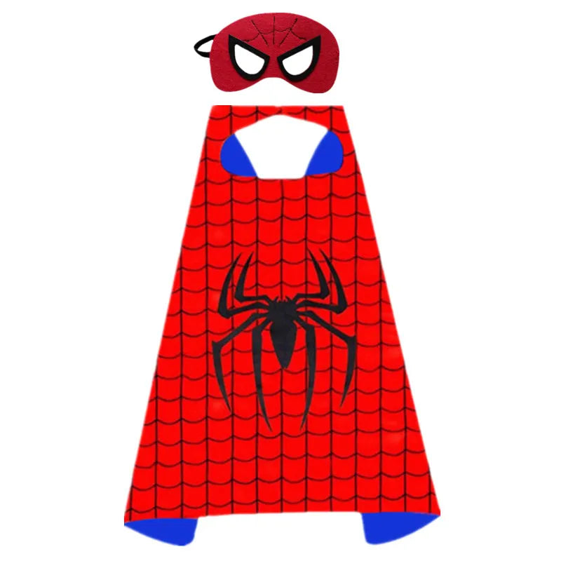 Super-héros pour enfants Grenouillère Personnage de film Jeu de rôle Masque Costume d’Halloween Araignée Motif Costume Enfants Cadeau de vacances