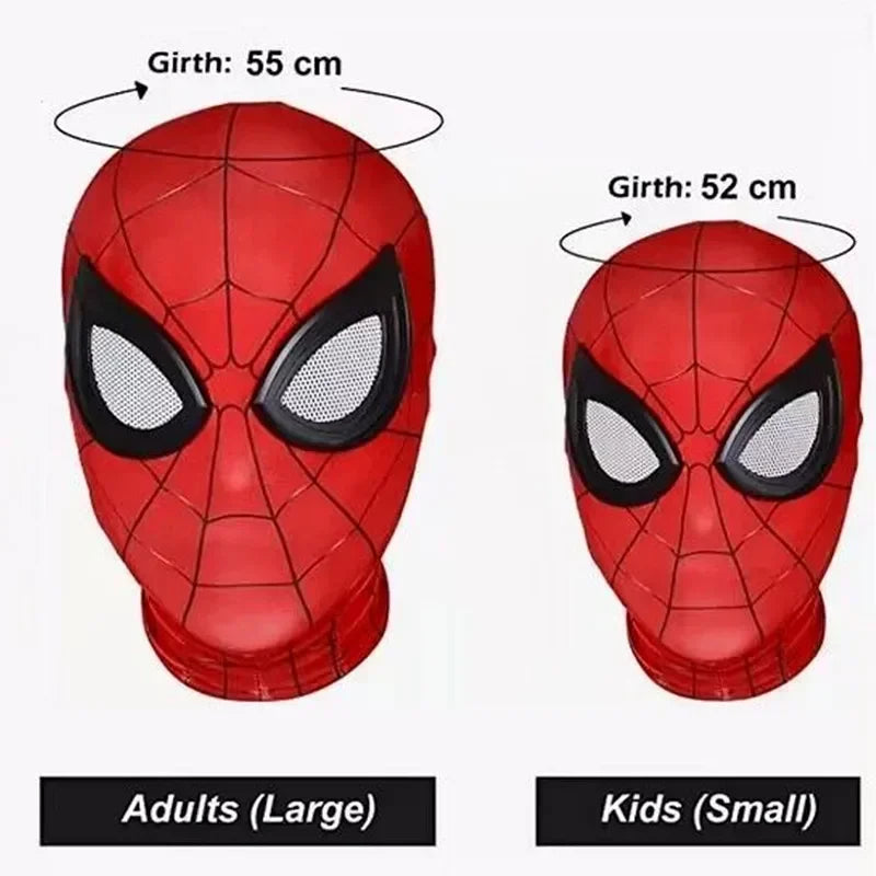 Film Super-héros Masque SPIDERMAN Cosplay Coiffe Accessoires Objectif Casque Masque Habille-toi Cosplay d’Halloween Adulte Enfants Cadeau