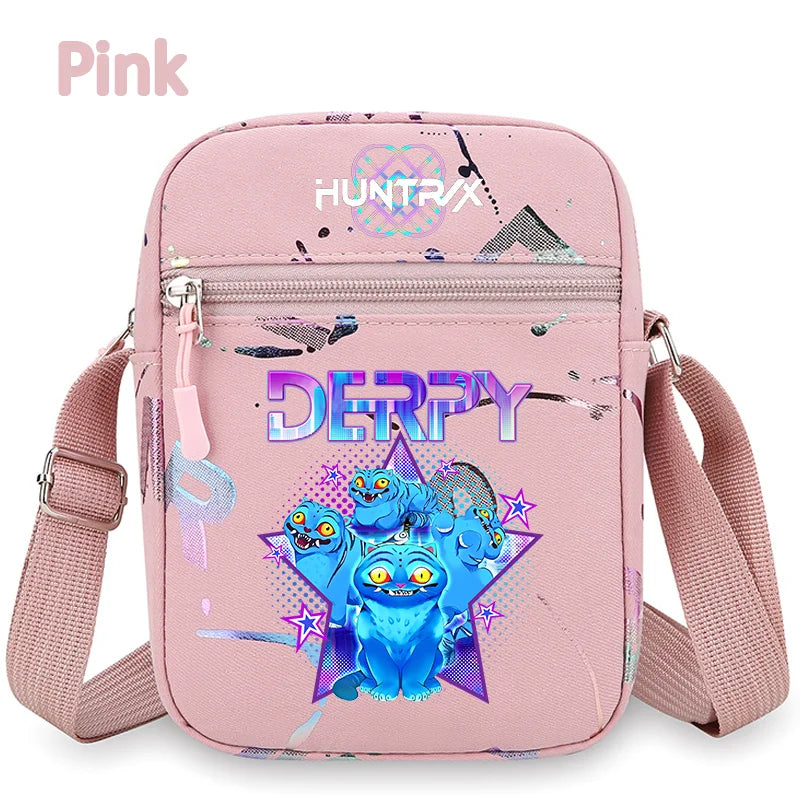 Le portefeuille Kpop, la ceinture K Pop Warriors, la pochette, le sac à bandoulière, le daypack, le sac à bonbons, les épaules, les chasseurs de monstres, le groupe de filles