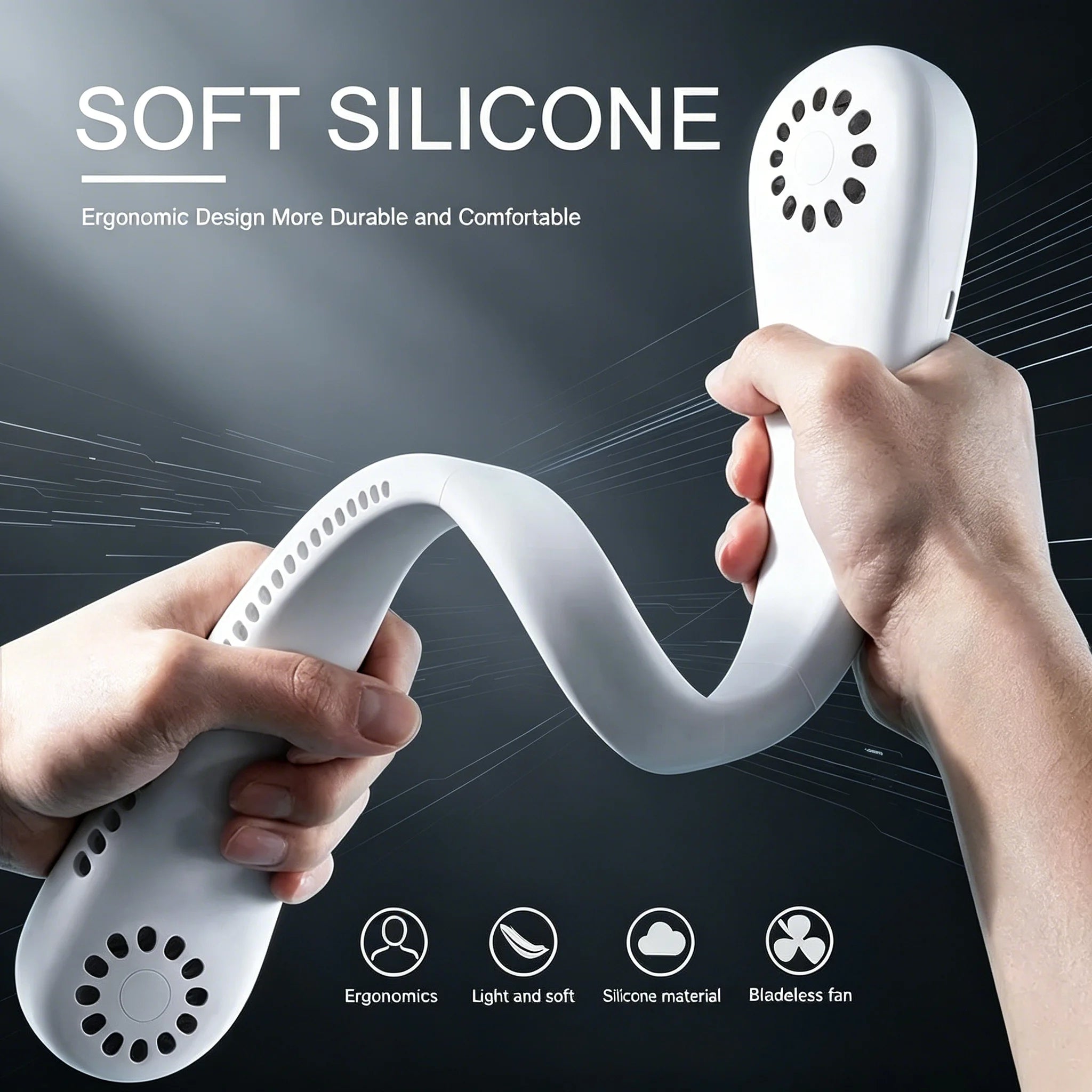Ventilateur de cou - Douce brise fraiche Destockage