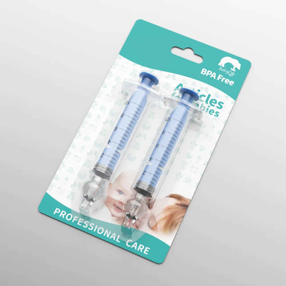 Nettoyant nasal pour bébé 2Pcs Nasal Washer Needle Tube Washer 10ML Aspirateur nasal pour nourrissons Nettoyant seringue Lavage Outils de soins pour bébés