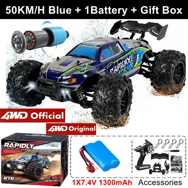 4X4 Éléctrique télécommandé Haute performance - Grande vitesse - Solide aux gros choc - Jouet