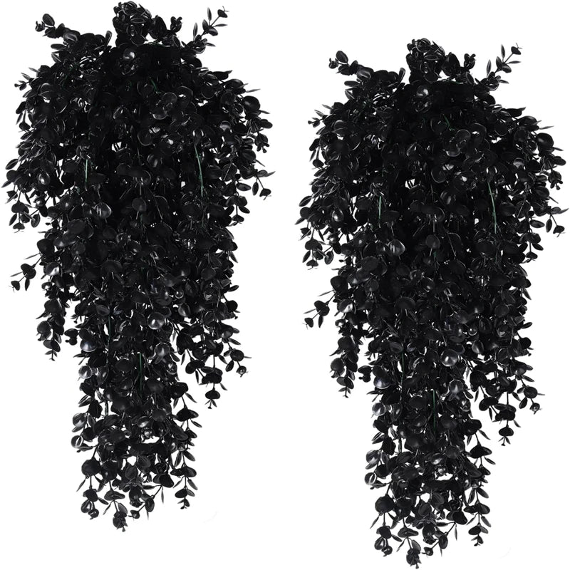 Plantes artificielles suspendues, faux feuillage d’eucalyptus, feuilles de vigne, plantes en plastique extérieures résistantes aux UV pour la décoration de mariage à la maison