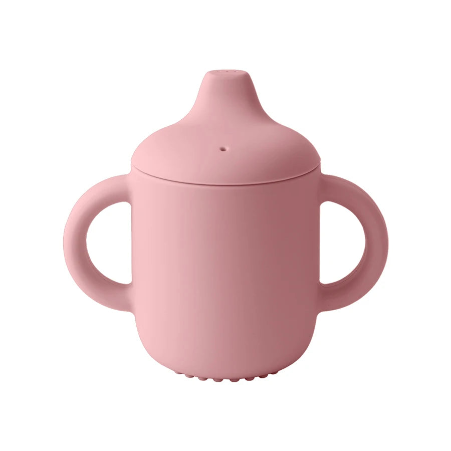 1PCS Gobelets en silicone pour l’alimentation des bébés, pour nourrissons et jeunes enfants, gobelets d’apprentissage portatifs, manche à main, gobelets d’eau potable, articles pour bébés