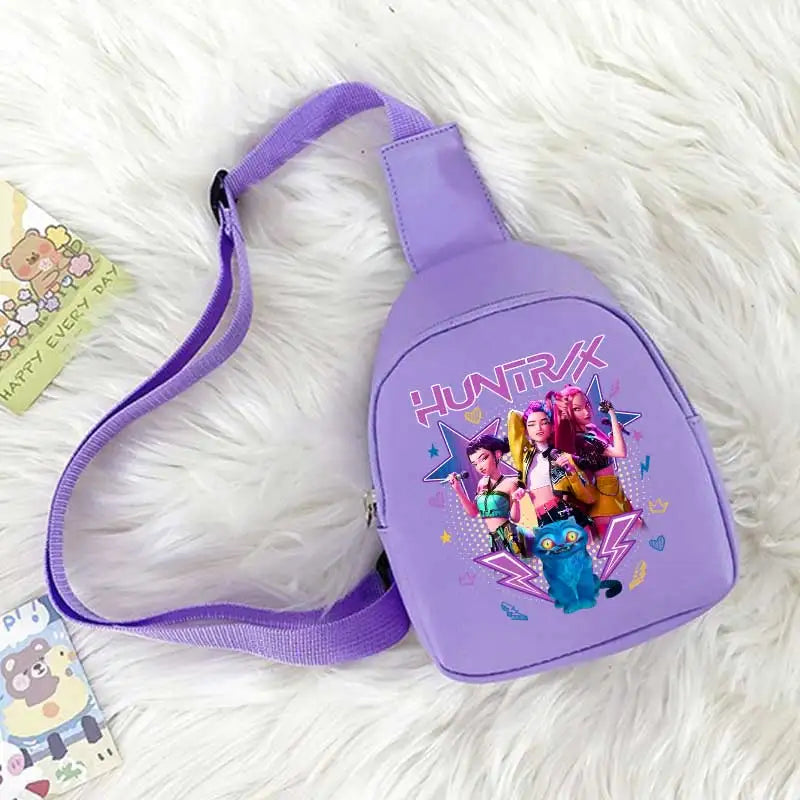 ⭐️NOUVEAU KPOP Sac Hest pour garçons et filles Anime de dessin animé Sacs à bandoulière mignons Étudiants Mode Sac à bandoulière Porte-monnaie mignon Fans Cadeau