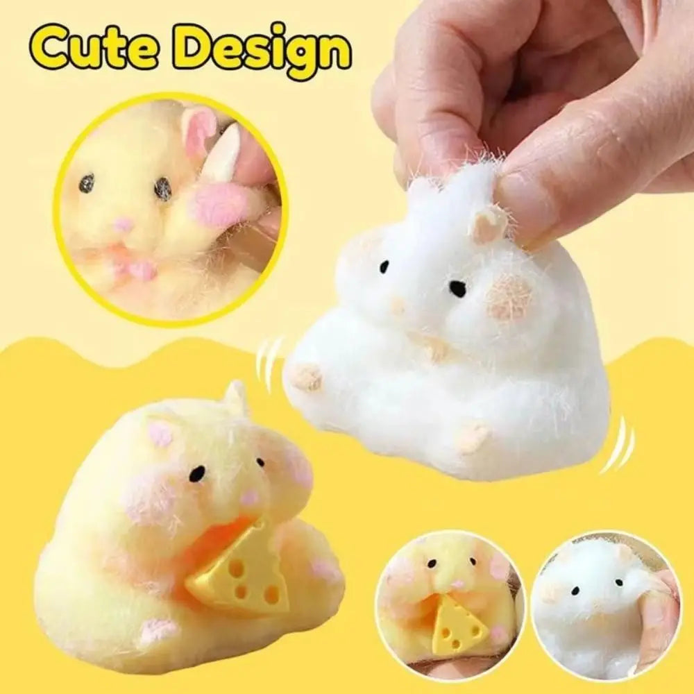Nouveau hamster moelleux kawaii à montée lente avec une texture mochi hamster moelleux fait main pelucheux