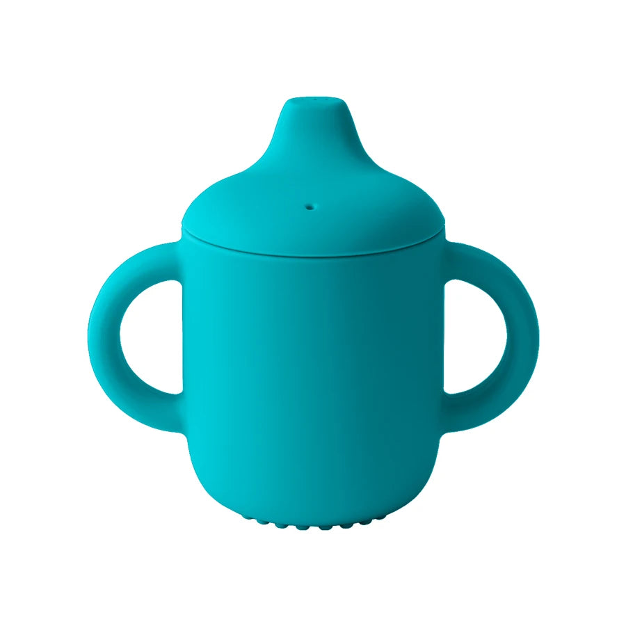 1PCS Gobelets en silicone pour l’alimentation des bébés, pour nourrissons et jeunes enfants, gobelets d’apprentissage portatifs, manche à main, gobelets d’eau potable, articles pour bébés