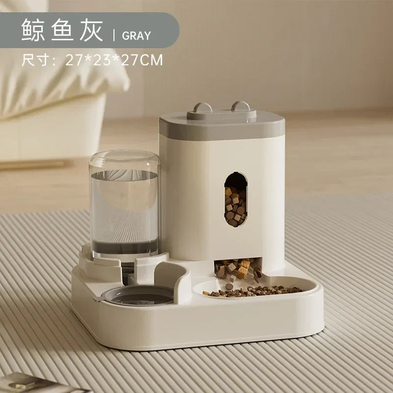 Distributeur automatique de nourriture pour chien, chat, bol avec fontaine d’eau, grande capacité, distributeur de nourriture pour animaux de compagnie, récipient pour chiots, accessoires pour animaux de compagnie