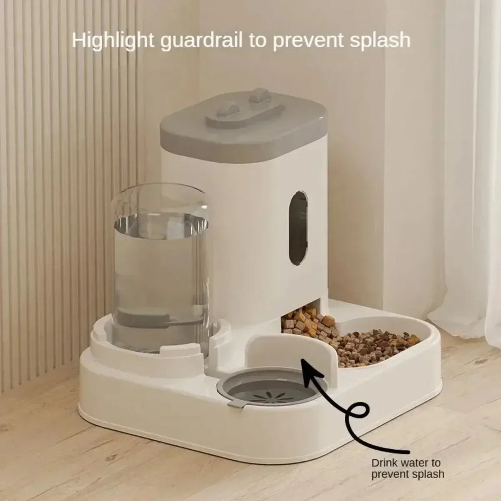 Distributeur automatique de nourriture pour chien, chat, bol avec fontaine d’eau, grande capacité, distributeur de nourriture pour animaux de compagnie, récipient pour chiots, accessoires pour animaux de compagnie